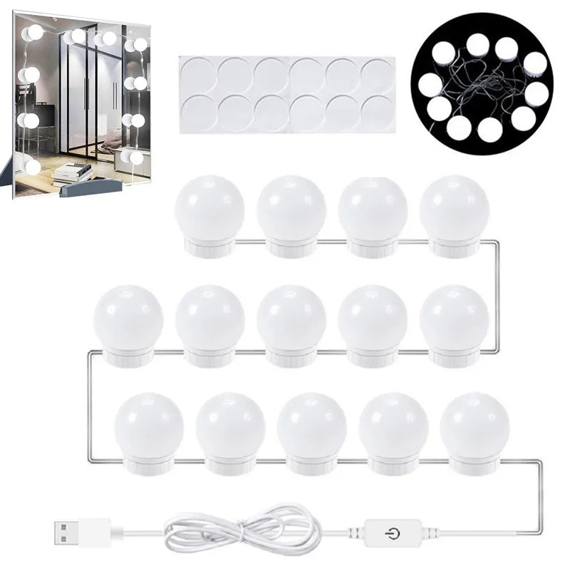 3 Colors Vanity Mirror Light - USB system