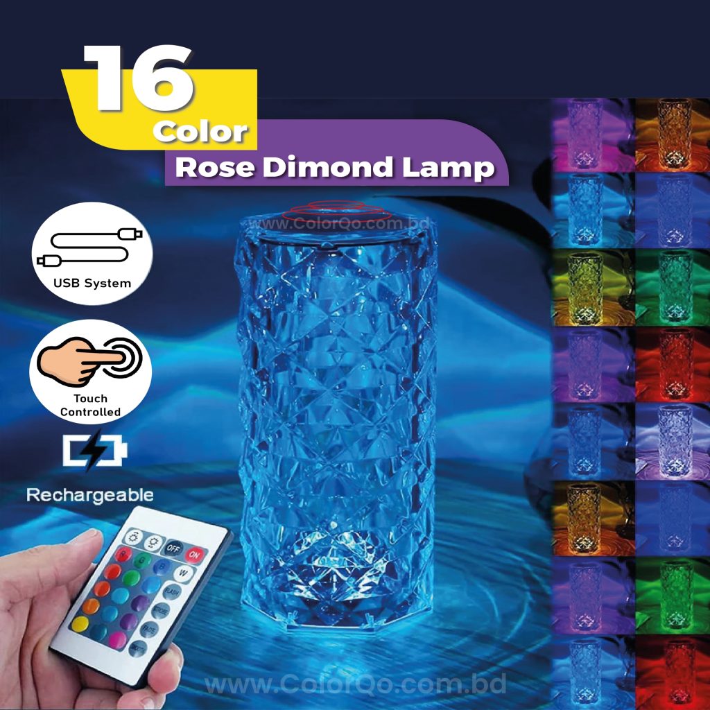 Rose Diamond Lamp – Rechargeable